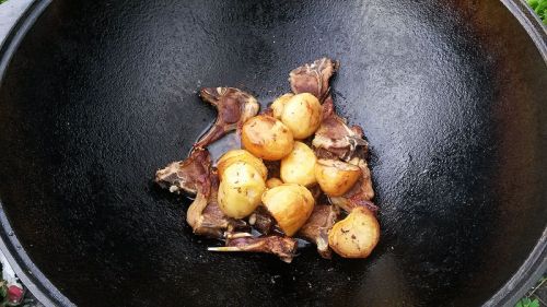 Картофель с бараниной