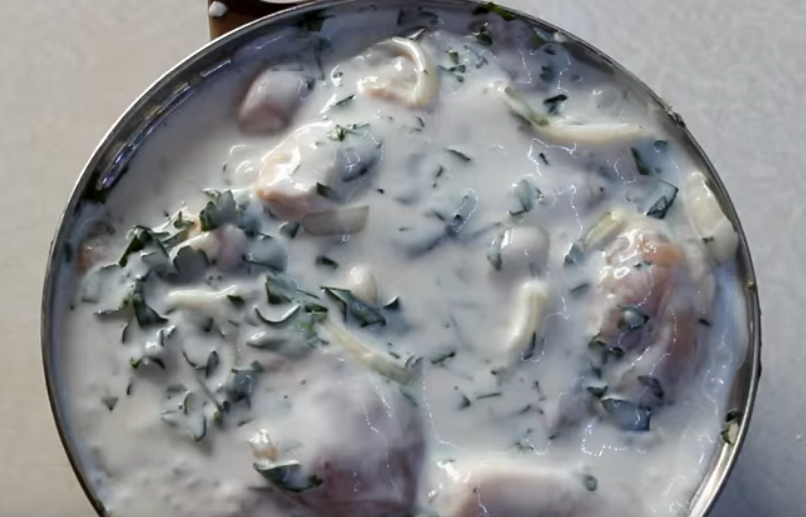 шашлык из куриного кефира