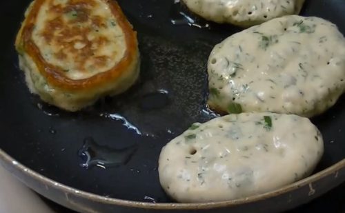 Зеленые блинчики