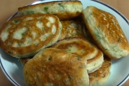 Оладьи с зеленью