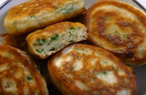 Оладьи с зеленью
