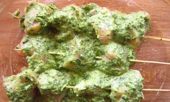 мясо в маринаде