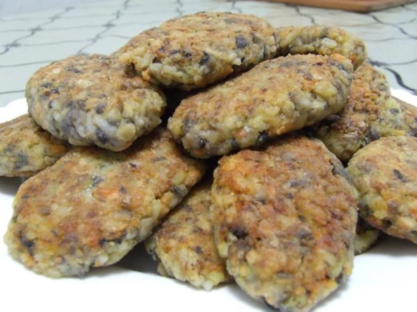 Котлета с грибами