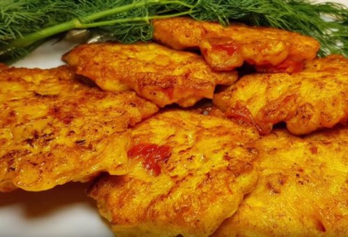 Рецепт приготовления рубленых куриных котлет с перцем и помидорами