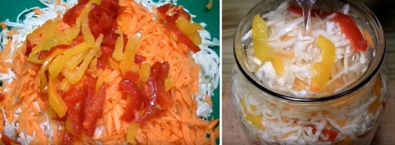 Быстрая квашеная капуста