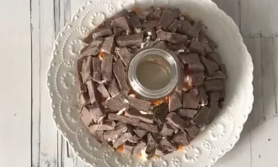 распределить слой мяса
