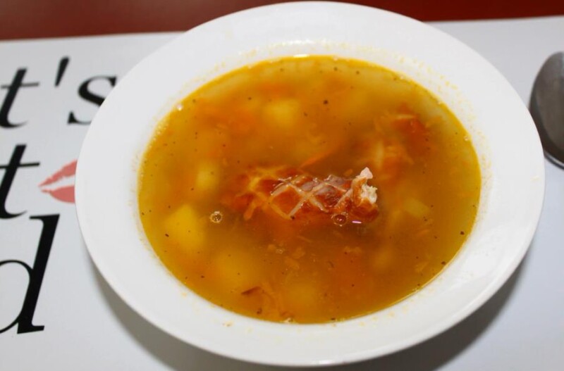 Рецепт приготовления горохового супа с копчеными куриными крылышками