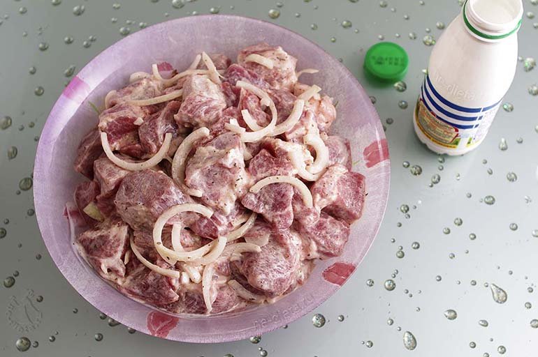 Рецепт кефирного шашлыка
