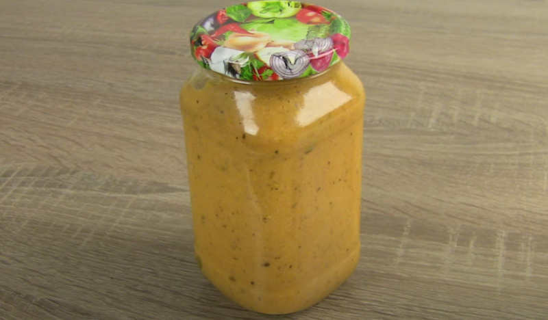 Кабачковая зимняя икра