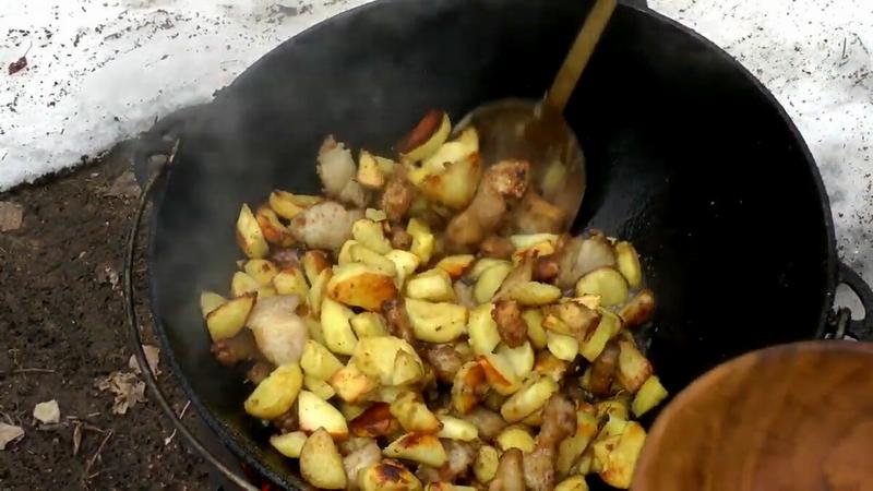Картофель с курицей