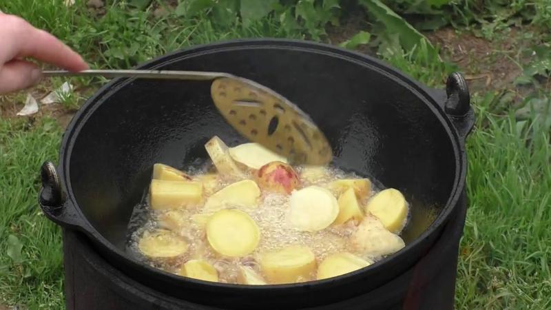 Новый картофель на костре