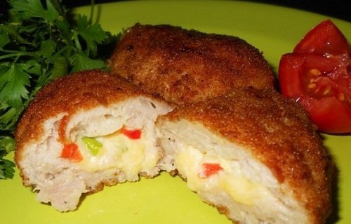 Сырные котлеты с яйцом и сыром